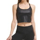 केल्विन क्लेन महिलाओं का प्रिंटेड स्ट्रैपी बैक टैंक टॉप, काला, मीडियम साइज़