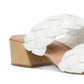 Dv Dolce Vita Women's Stacey Plush Braided Sandals White Size 8.5M