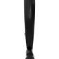 Dv Dolce Vita Women's Nitro Over The Knee Lug Boots Black Size 9 M