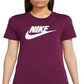Nike Women's Sportswear Essential T-Shirt Wine Size X-Large