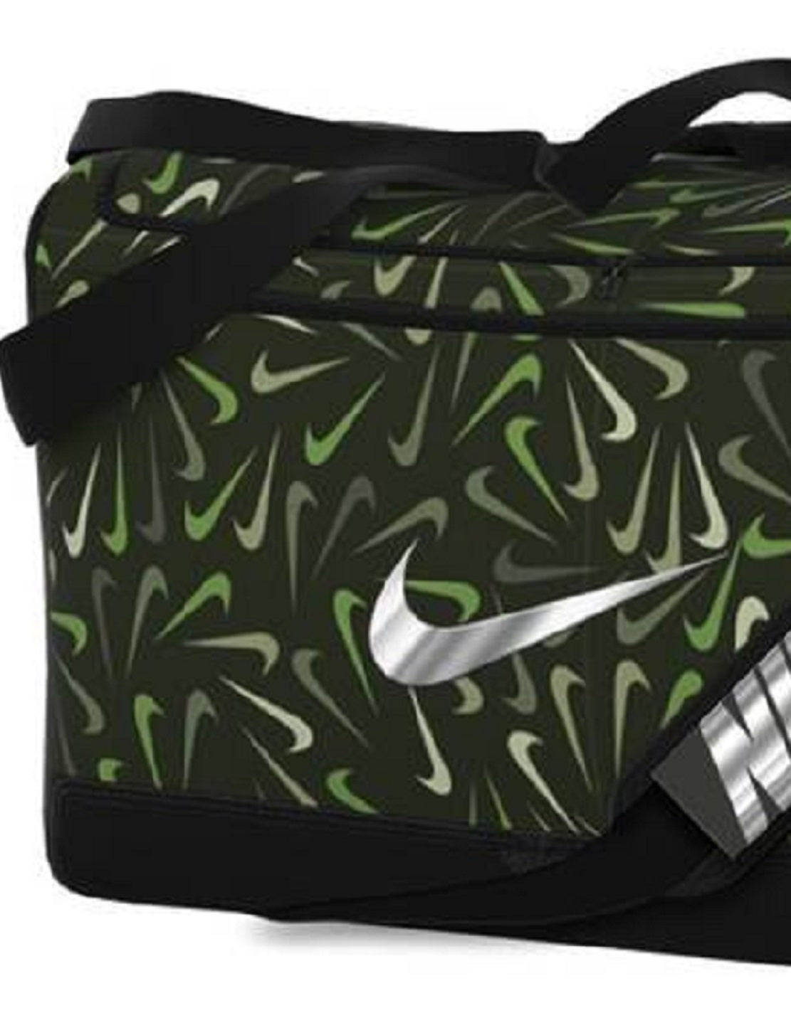 Nike Men's Brasilia Printed Training Duffel Bag Black Size Regular