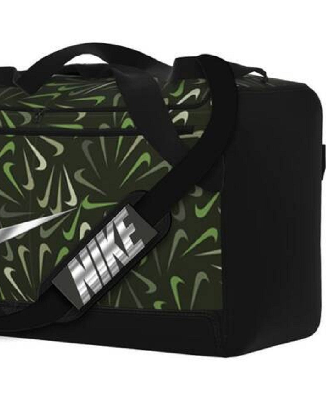 Nike Men's Brasilia Printed Training Duffel Bag Black Size Regular