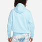 Nike Men's Club Zip Up Logo Hoodie Blue Size X-Large