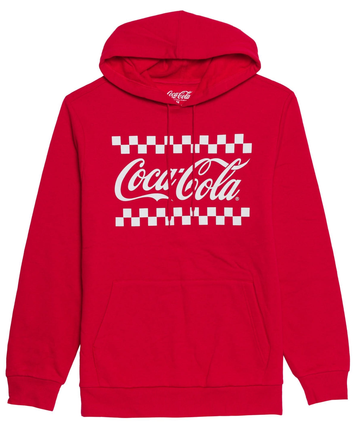 Hybrid Apparel Men's Classic Coke Hooded Fleece Sweatshirt Red Size Large
