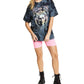 Junk Food Women's Cotton Frida Kahlo Graphic T-Shirt Black Size Large