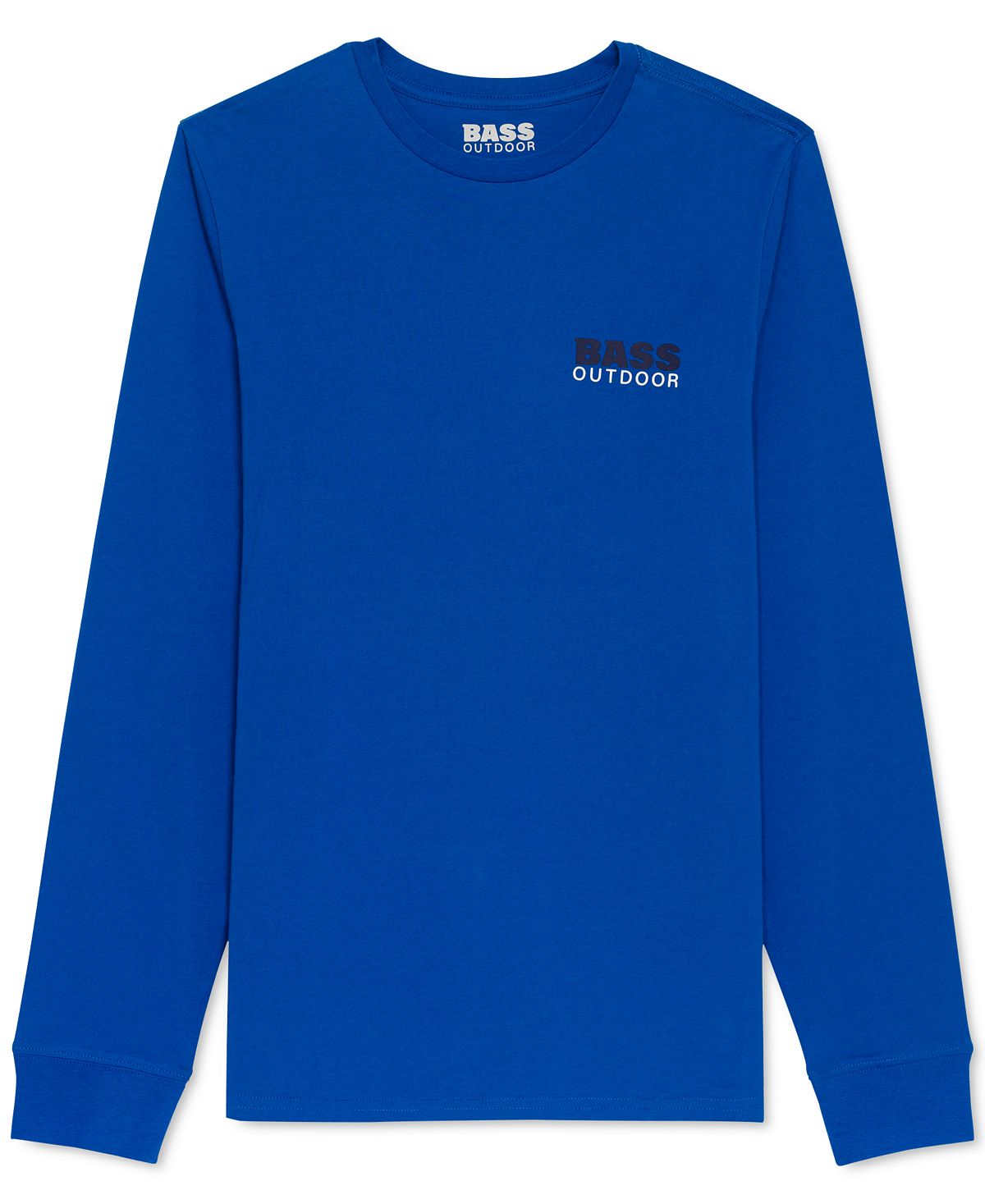 Bass Outdoor Men's Long Sleeve Tunnel Graphic T-Shirt Blue Size Medium