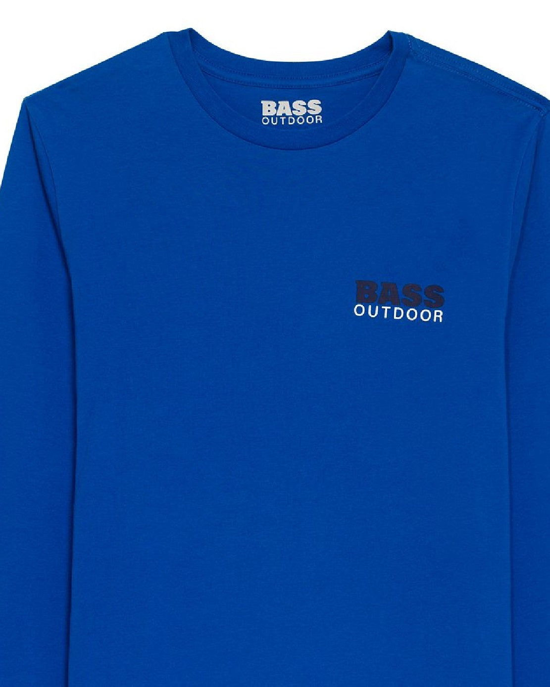Bass Outdoor Men's Long Sleeve Tunnel Graphic T-Shirt Blue Size Medium