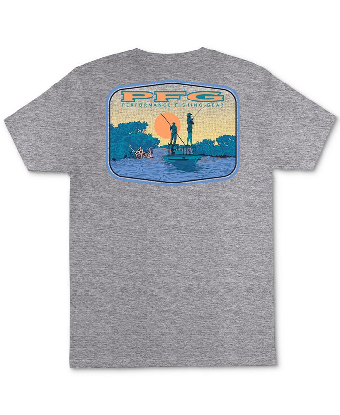 Columbia Men's Graphic Short Sleeves T-Shirt Gray Size Large