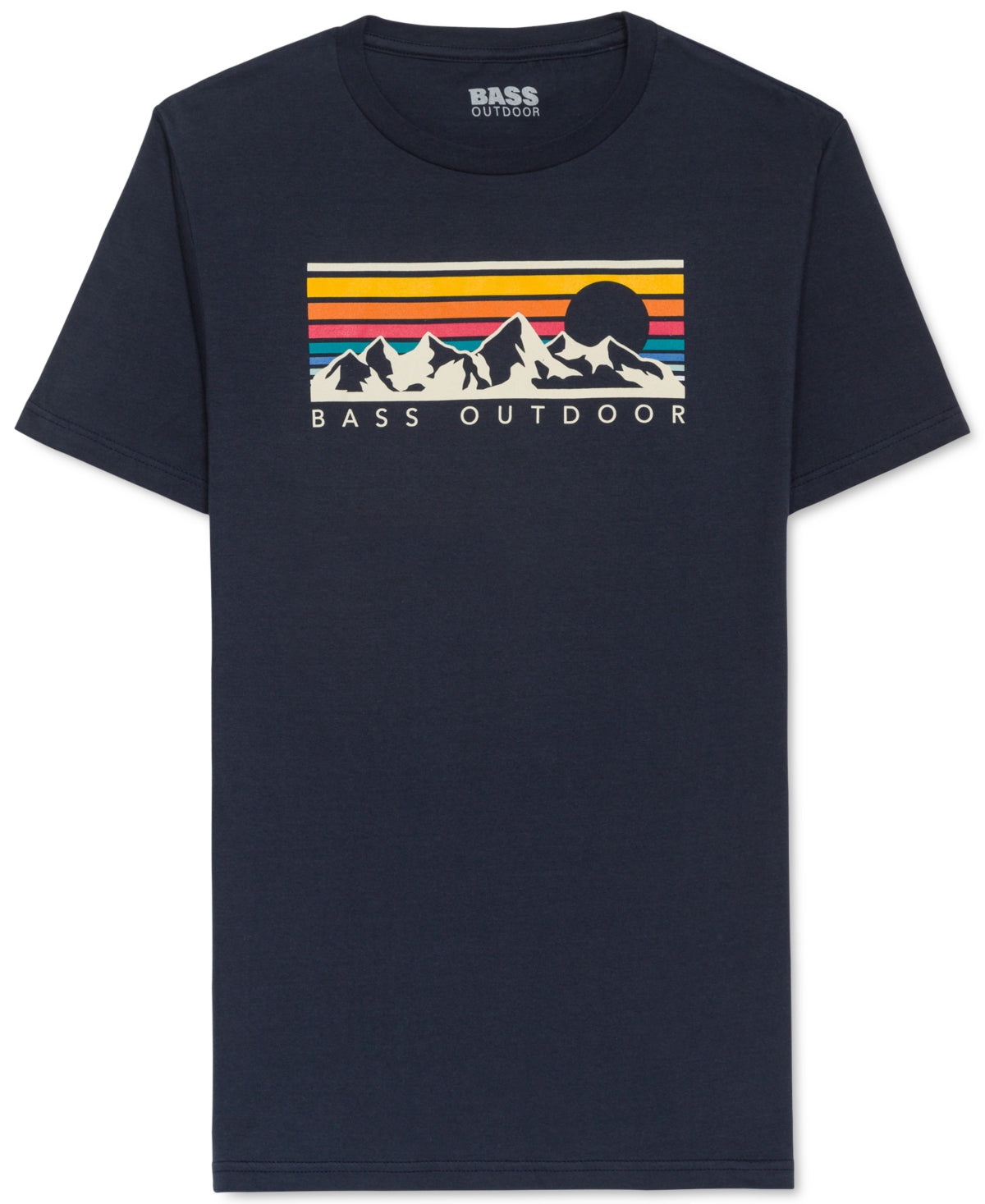 Bass Outdoor Men's Boxed Mountain Graphic T-Shirt Blue Size -2XL
