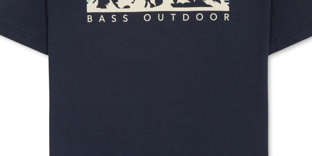 Bass Outdoor Men's Boxed Mountain Graphic T-Shirt Blue Size -2XL