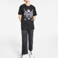 Junk Food Juniors' Butterfly Graphic T-Shirt Black Size Medium