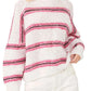 Free People Women's Hockley Alpaca Blend Striped Sweater White Size X-Small