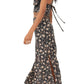 Free People Women's Floral Crop Top & Maxi Skirt Black Size 4