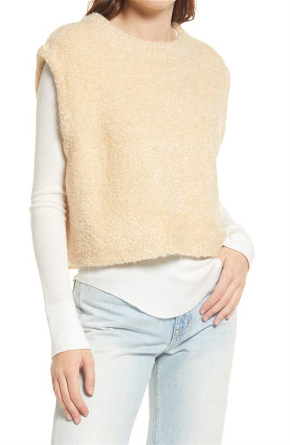 Free People Women's Margot Sweater Vest Brown Size Small