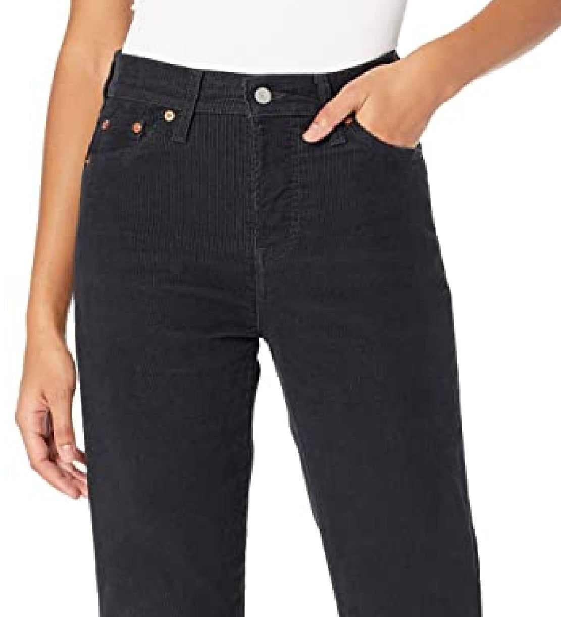 Levi's Women's High Rise Wedgie Straight Jeans Black Size 30X28
