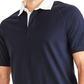 Dockers Men's Regular-Fit Rugby Shirt Blue Size XL