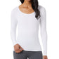 32 DEGREES Women's Black Cozy Heat Scoop-Neck Top Size Large