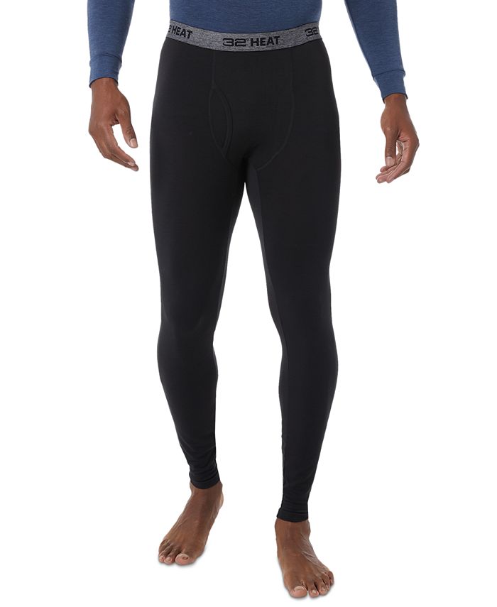 32 Degrees Men's Heat Plus Leggings Black Size Large