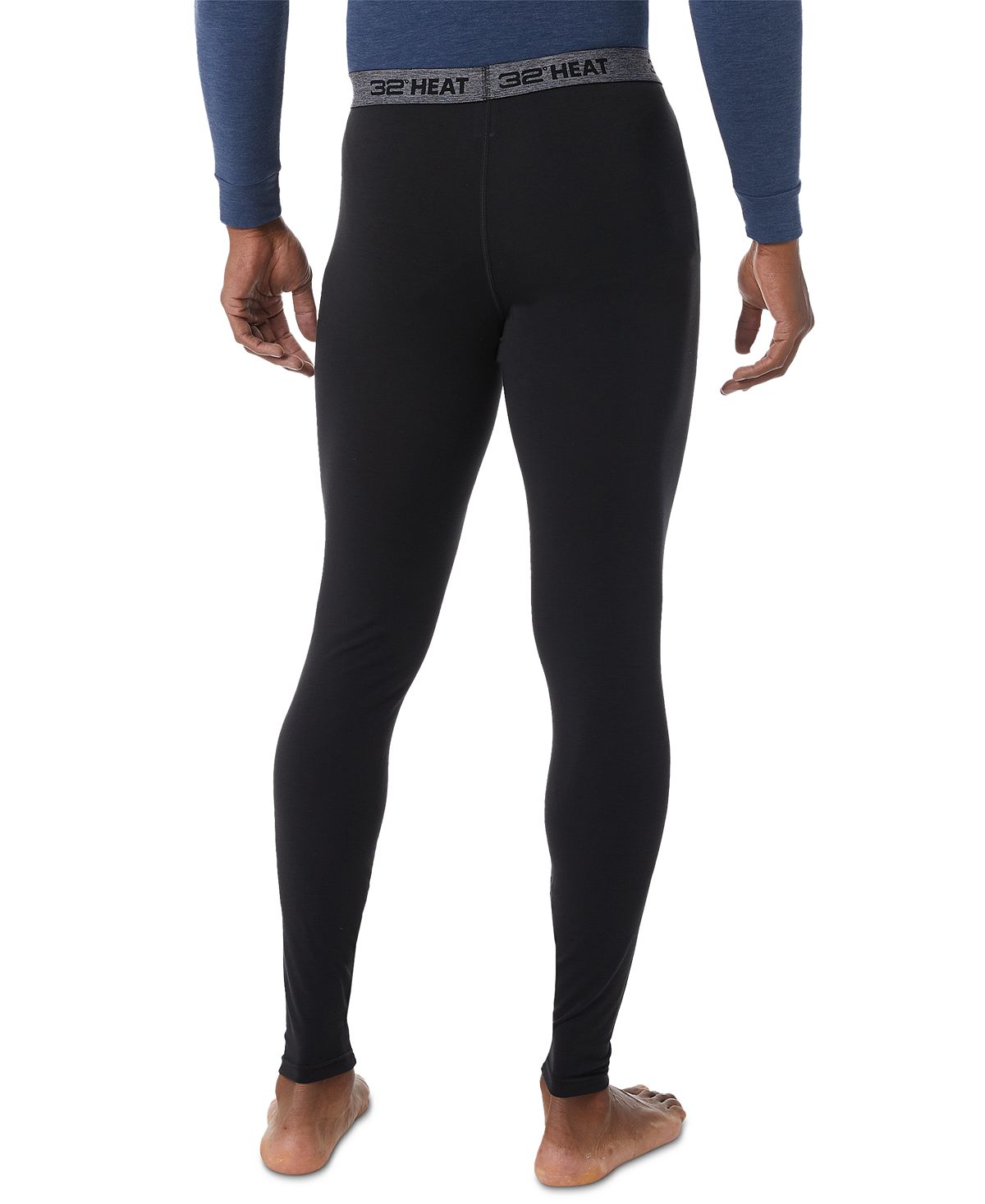 32 Degrees Men's Heat Plus Leggings Black Size Large