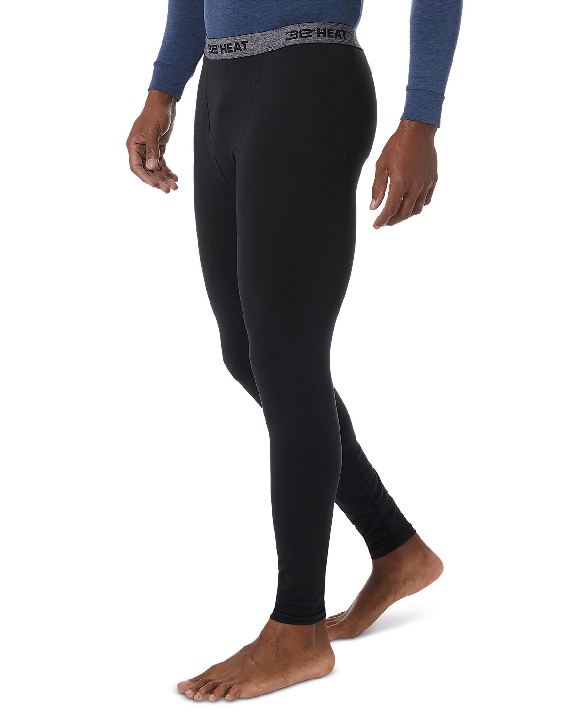 32 Degrees Men's Heat Plus Leggings Black Size Large