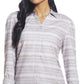 Weatherproof Vintage Women's Long Sleeve Brushed Flannel Woven Top Red Size Small