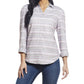 Weatherproof Vintage Women's Long Sleeve Brushed Flannel Woven Top Red Size Small
