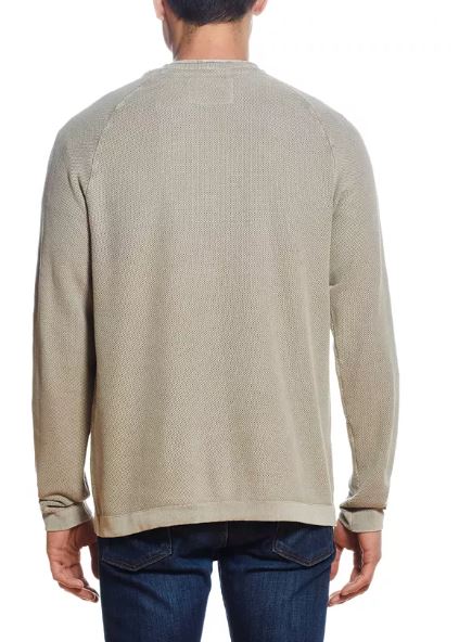 Weatherproof Vintage Men's Stonewash Textured Sweater Brown Size X-Large