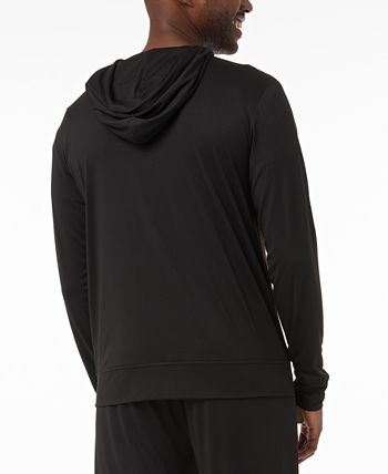 32 Degrees Men's Quick Dry Stretch Hooded Full Zip Sleep Jacket Black Size Small