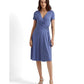 Ralph Lauren Women's Jersey Short Sleeve Dress Blue Size 8