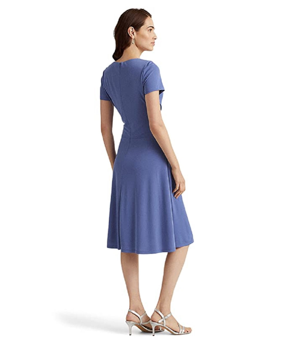 Ralph Lauren Women's Jersey Short Sleeve Dress Blue Size 8