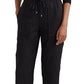 Ralph Lauren Women's Linen Ankle Pants Black Size 12