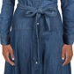 Ralph Lauren Women's Belted Denim Shirtdress Blue Size 8