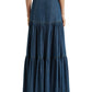 Ralph Lauren Women's Denim Full Length A Line Skirt Blue Size 8