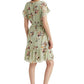 Ralph Lauren Women's Floral Crinkled Georgette Dress Green Size 12