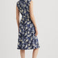 Ralph Lauren Women's Floral Crepe Dress Blue Size 12