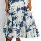 Ralph Lauren Women's Tie Dye Cotton Voile Maxidress White Size 12