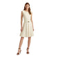 Ralph Lauren Women's Belted Ponte Dress Brown Size 14