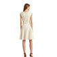 Ralph Lauren Women's Belted Ponte Dress Brown Size 14