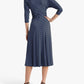 Ralph Lauren Women's Striped Jersey Dress Blue Size 14