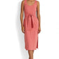 Ralph Lauren Women's Sleeveless Slub Jersey Dress Red Size 16