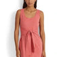 Ralph Lauren Women's Sleeveless Slub Jersey Dress Red Size 16