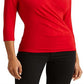 Ralph Lauren Women's Surplice Jersey Top Red Size Medium