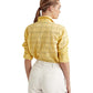 Ralph Lauren Women's Eyelet Cotton Shirt Yellow Size X-Small