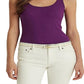Ralph Lauren Women's Cotton Blend Tank Top Purple Size Large