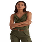 Ralph Lauren Women's Jersey Cowl Neck Tank Top Green Size Medium