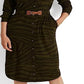 Ralph Lauren Women's Zebra Print Stretch Jersey Shirtdress Green Size Medium