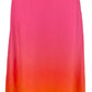 Ralph Lauren Women's Ombre Linen Blend Midi Skirt Pink Size 6