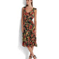 Ralph Lauren Women's Floral Crinkle Georgette Dress Black Size 2