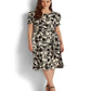 Ralph Lauren Women's Printed Bubble Crepe Dress White Size 4