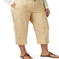 Ralph Lauren Women's Micro Sanded Twill Belted Wide Leg Pants Brown Size 20W